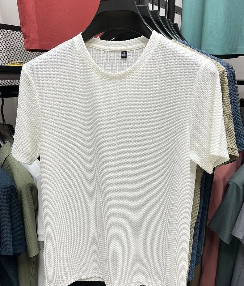 Summer Mesh Ice Silk T-shirt